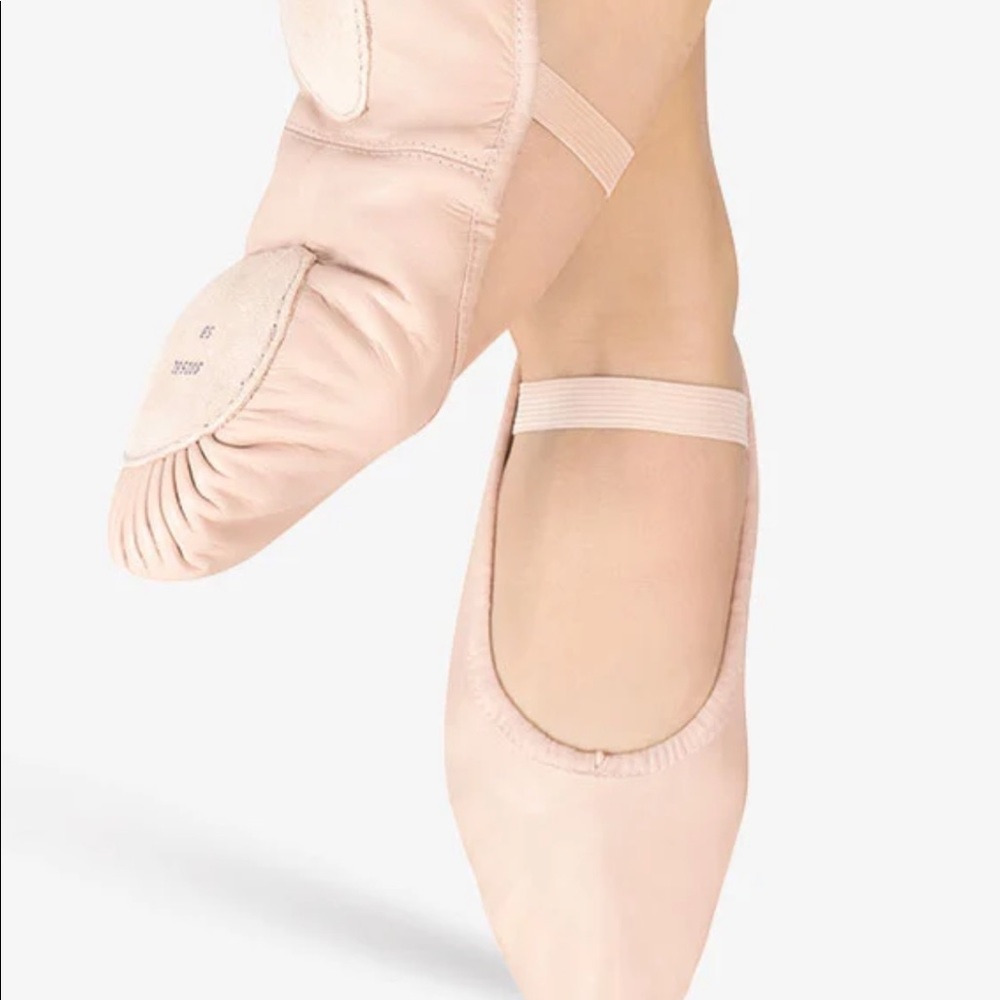 BLOCH ballet leather shoes light pink